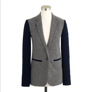 J.Crew Contrast Knit Blazer size 6 NWT